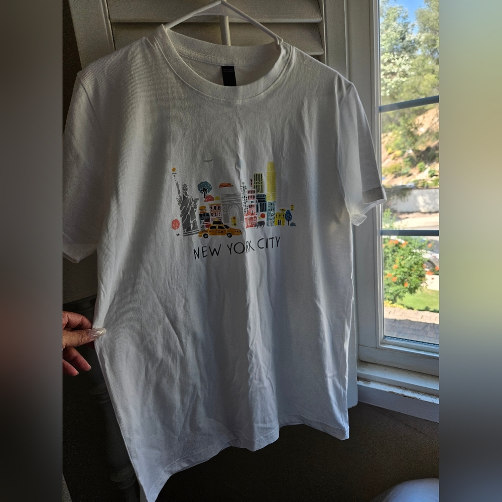 White New York City Graphic T-Shirt